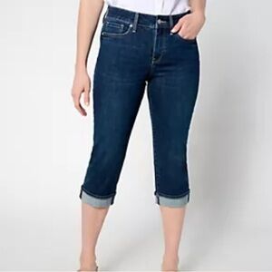 NYDJ Marilyn Crop Cuff in Cool Embrace -‎ Cambridge 18WP NWT